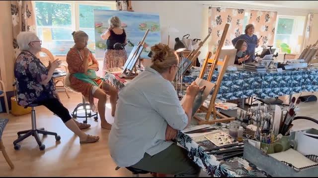 Lokalt Kursus i Blomstermaling