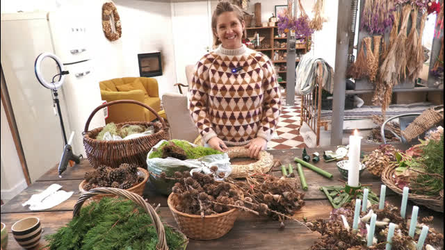 Sådan laver du en Adventskrans med Carina Troelsen